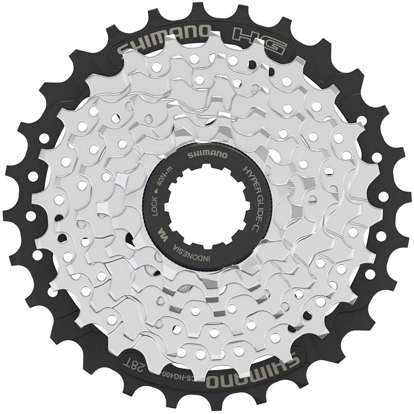 Shimano Altus CS-HG400 7-speed cassette, 11 - 28T - HG spline M