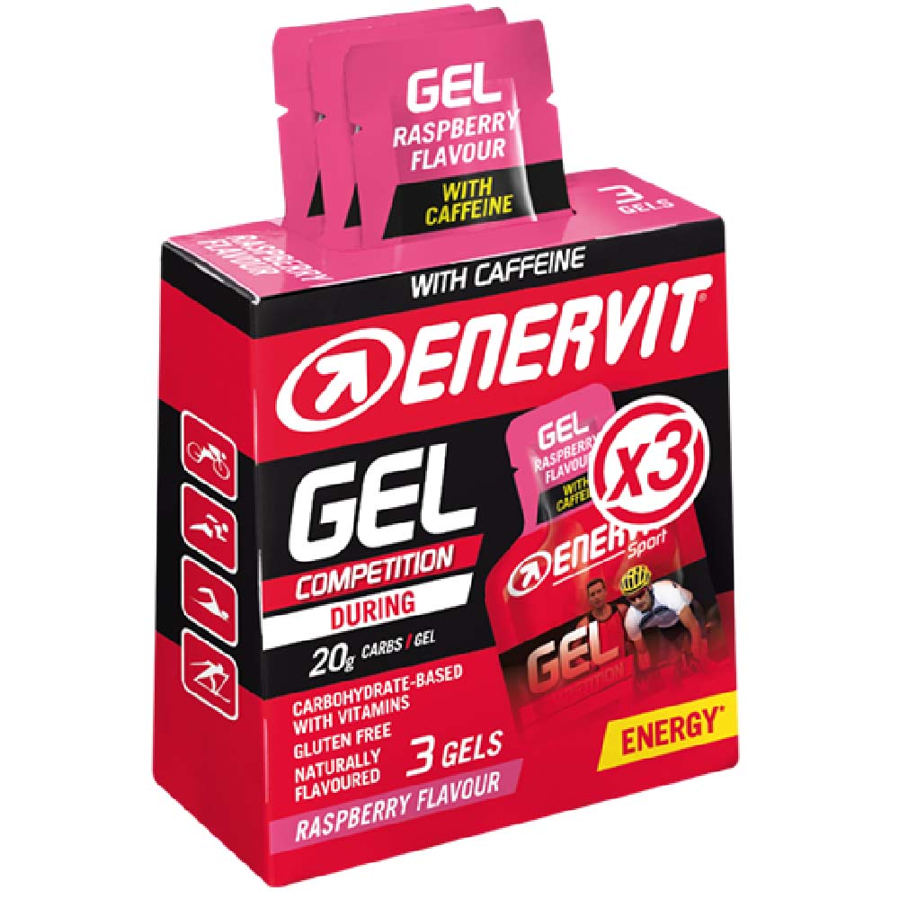 Enervit Raspberry Competition Energy Gel with Caffeine 25ml