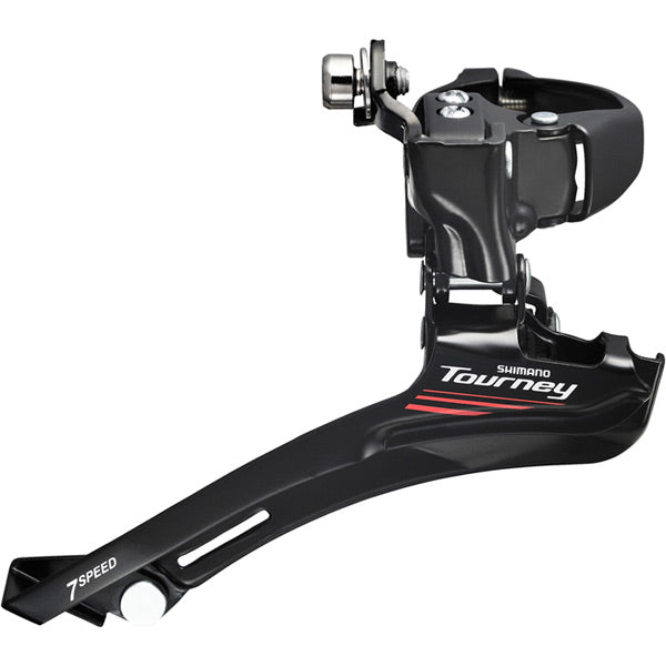 Shimano Tourney / TY FD-A073 7-speed front derailleur, triple 28.6 / 31.8 / 34.9 mm