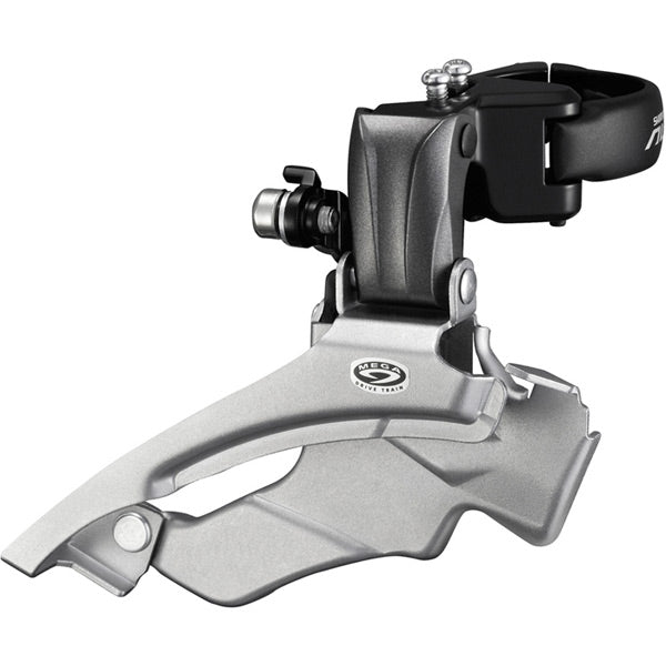 Shimano Altus FD-M371 Altus hybrid 9-speed front derailleur, conventional swing, dual-pull