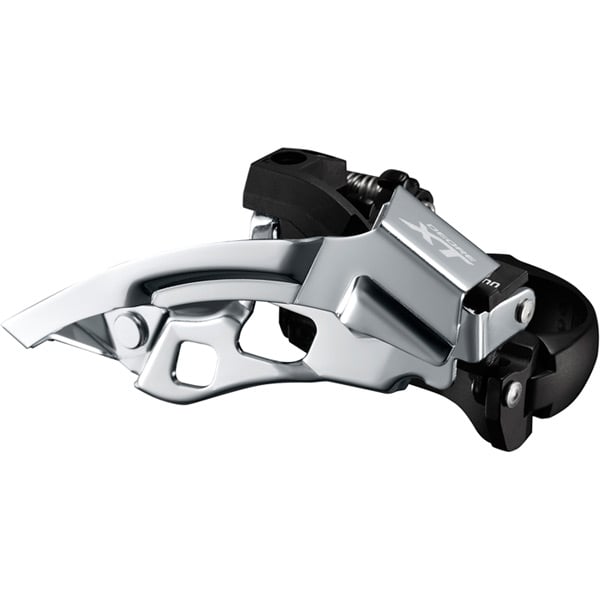 Shimano Deore XT FD-T8000-H XT triple front derailleur, 10-speed, top swing, 63-66 deg