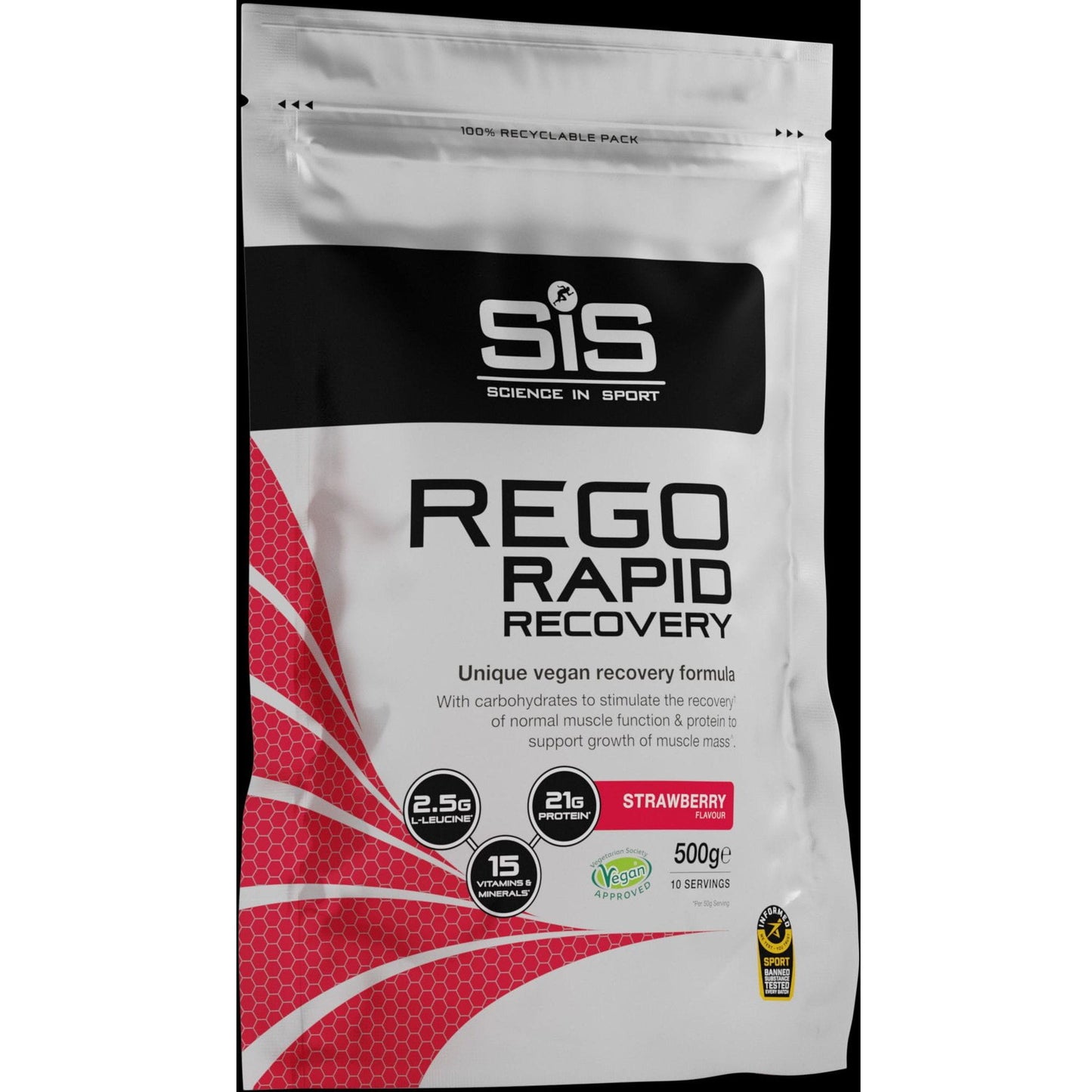 Science In Sport Rego Rapid Recovery Drink Powder - 500g - Strawberry