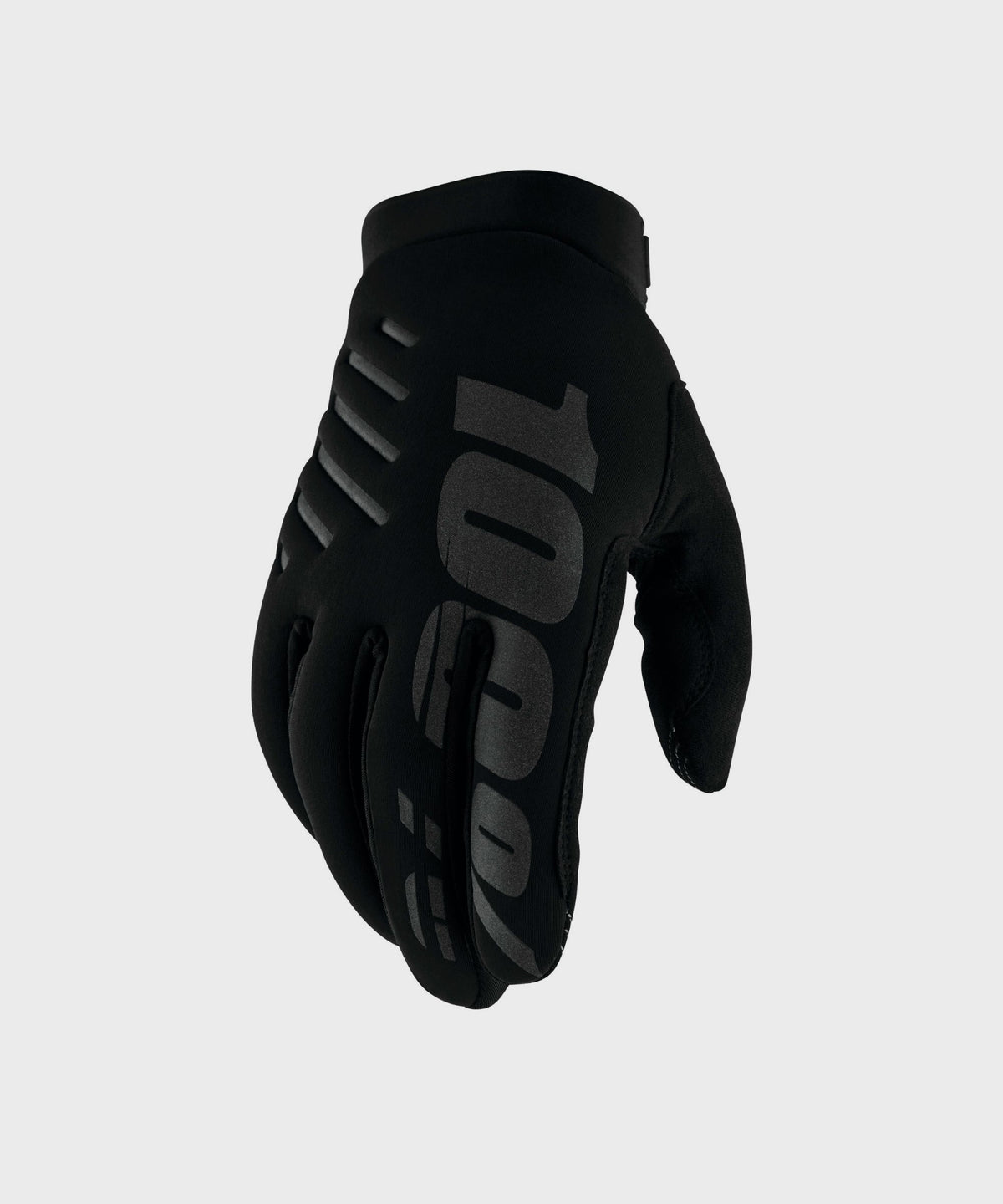 100% Brisker Cold Weather Youth Glove Black / Grey XL