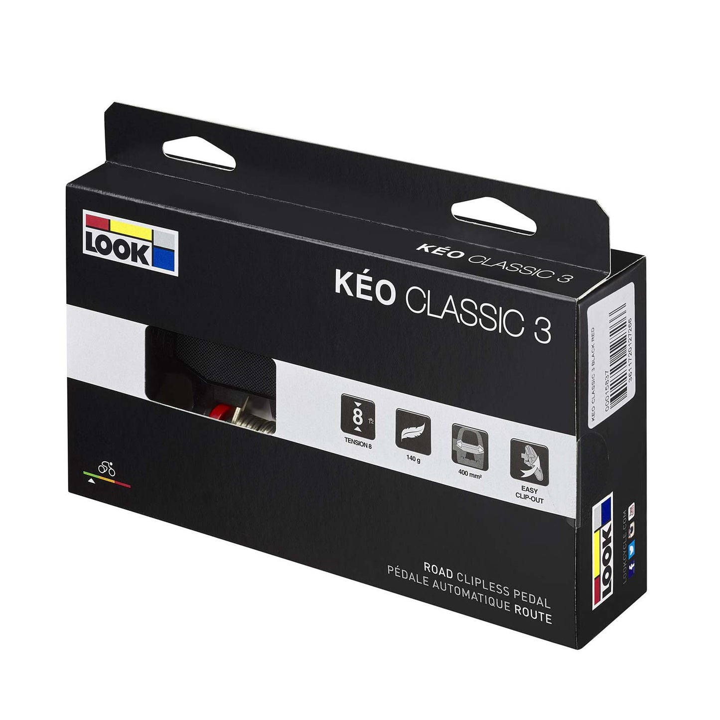 Look Keo Classic 3 Black/Red Pedals