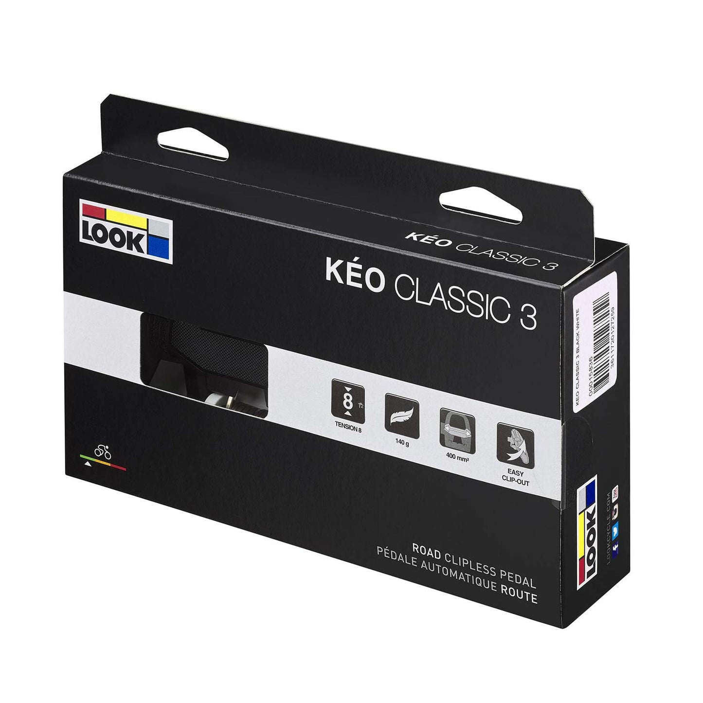 Look Keo Classic 3 Black/White Pedals