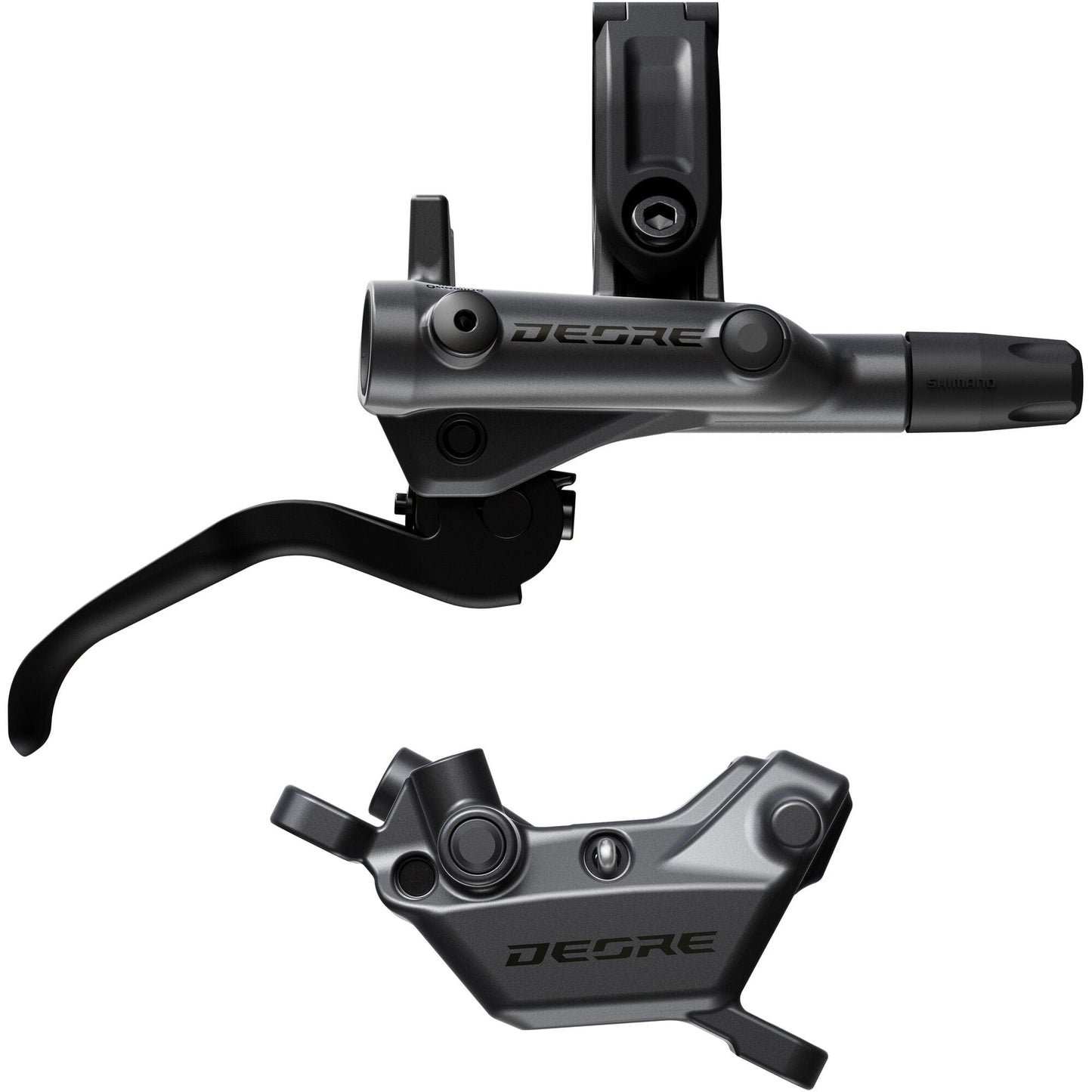 Shimano BR-M6220 Deore front 4 pot bled brake lever/post mount calliper, 1000 mm