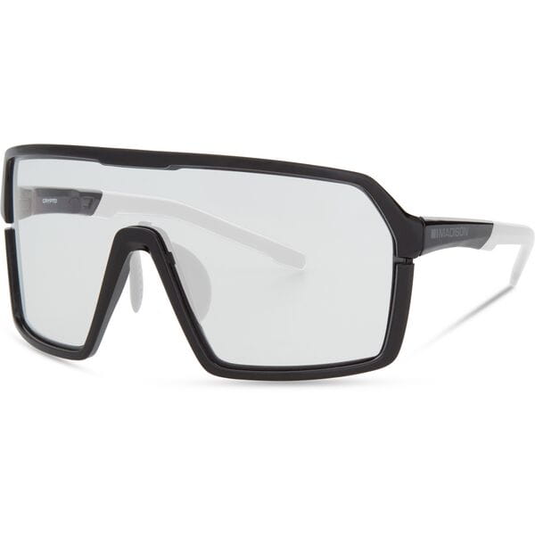 Madison Eyewear Crypto Gloss Black Sunglasses - Clear Lens