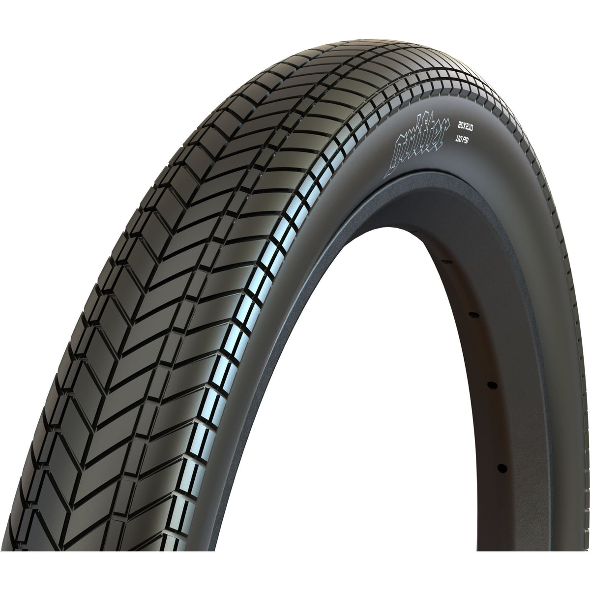 Maxxis Grifter 20 x 2.10 120 TPI Wire Dual Compound SilkShield Tyre Black / 20 x 2.1 inches