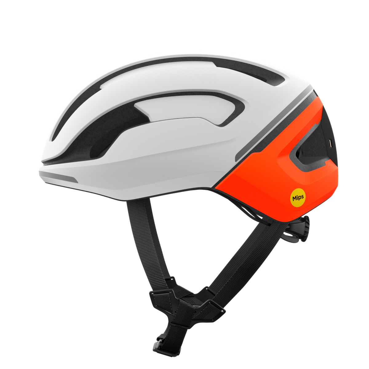 POC Omne Beacon MIPS Commute Bike Helmet Hydrogen White/Fluorescent Orange Matt / L