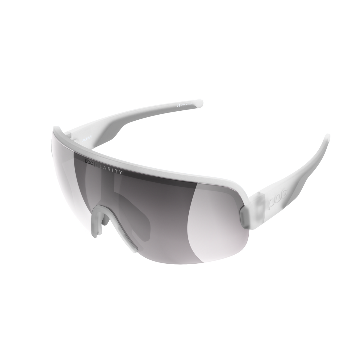 POC Aim Bike Sunglasses Transparant Crystal/Clarity Road/Sunny Silver / One Size