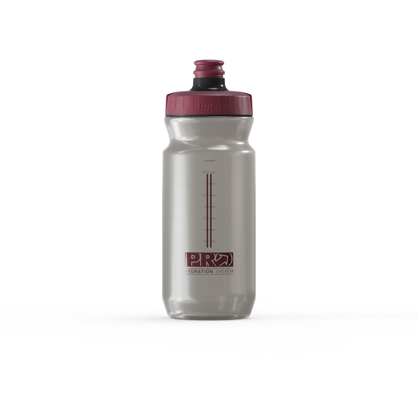 PRO Performance Bottle 600ml Autoflow Valve Grey Trans/Red Cap