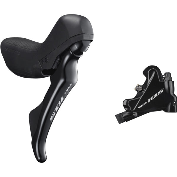 Shimano 105 ST-R7020 105 hydraulic disc STI set, flat mount calliper, left rear