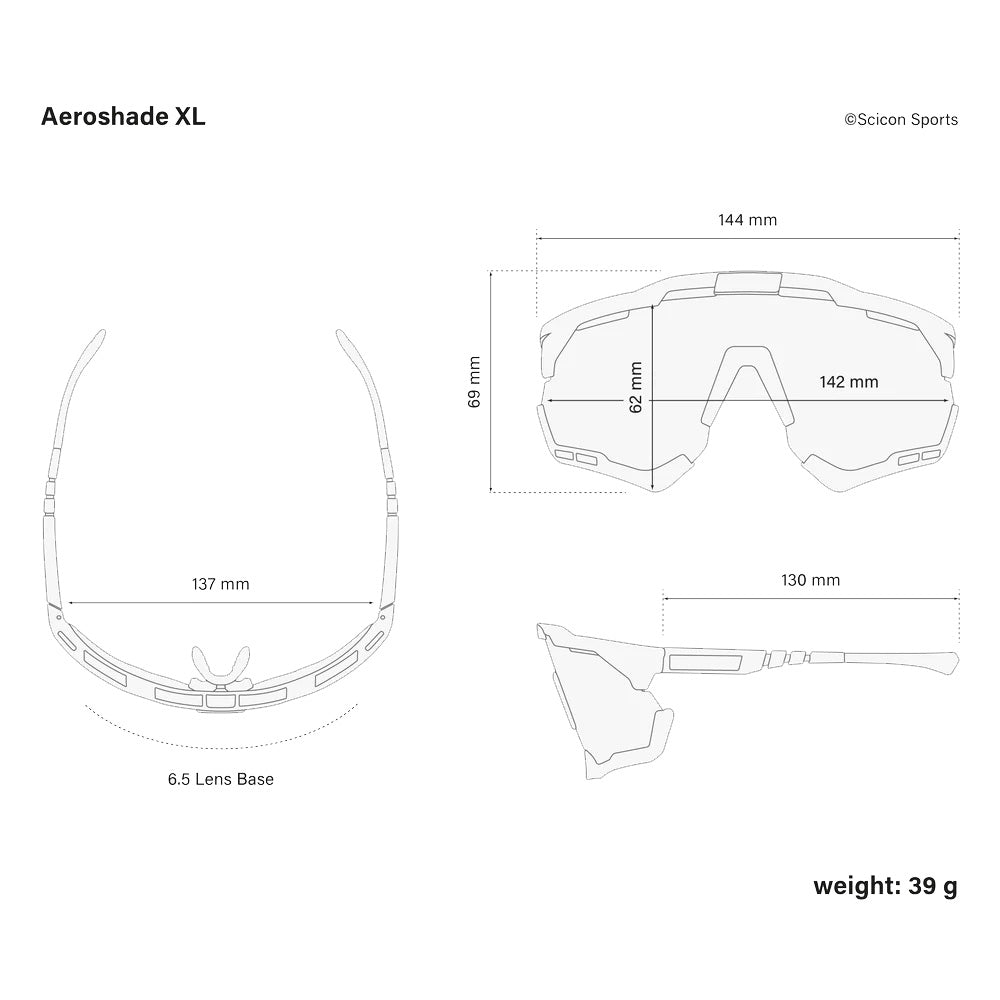 Scicon Sports Aeroshade XL Multimirror White/Red Sunglasses