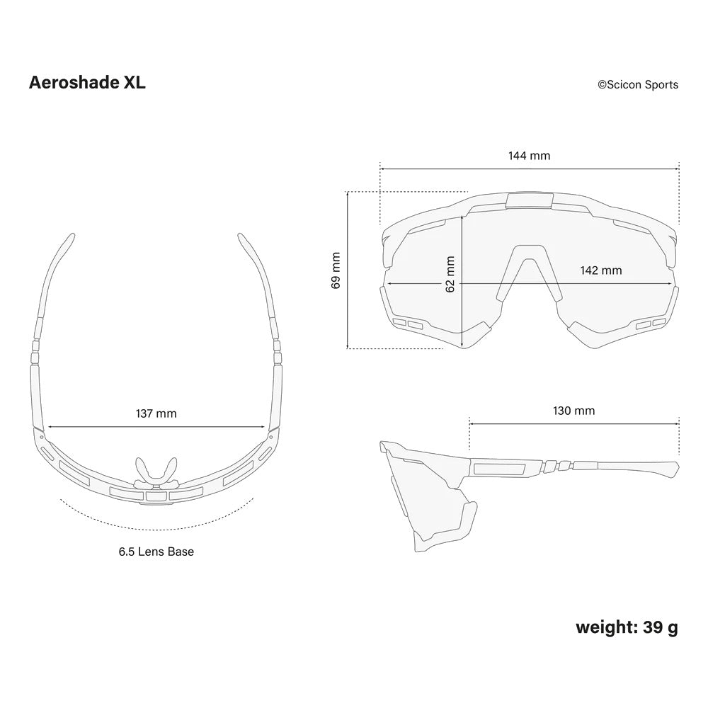 Scicon Sports Aeroshade XL Multimirror Silver/Black Sunglasses