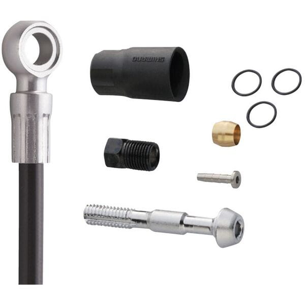 Shimano XTR SM-BH90 XTR/Xt/SLX disc brake cuttable hose, straight banjo, rear, black