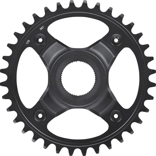 Shimano STEPS SM-CRE70-12-B 12spd single chainring 36T, w/o chain guard, chain line 55mm