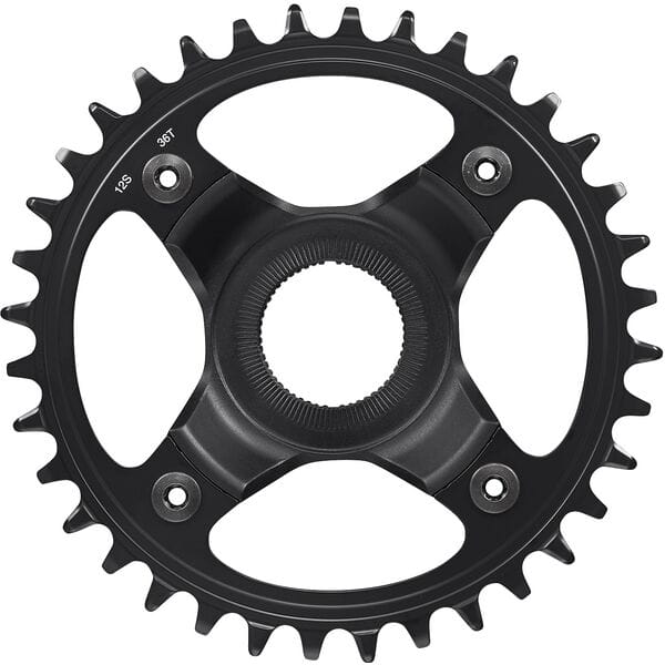 Shimano STEPS SM-CRE80-12-B 12spd DCE single chainring 36T, w/o chain guard, chain line 55mm