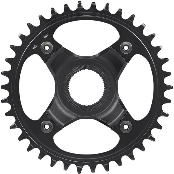 Shimano STEPS SM-CRE80-12-B 12spd DCE single chainring 38T, w/o chain guard, chain line 55mm