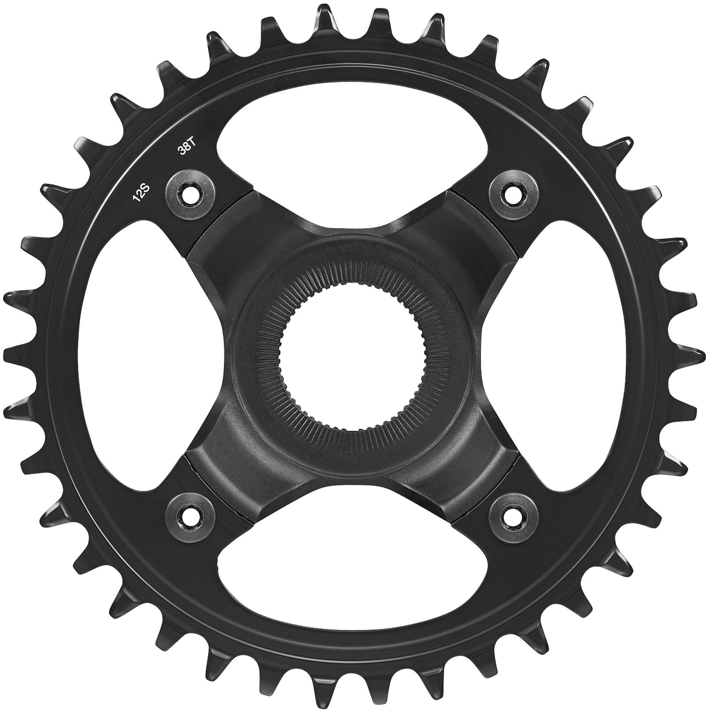Shimano STEPS SM-CRE80-12-B 12spd DCE single chainring 38T, w/o chain guard, chain line 53mm