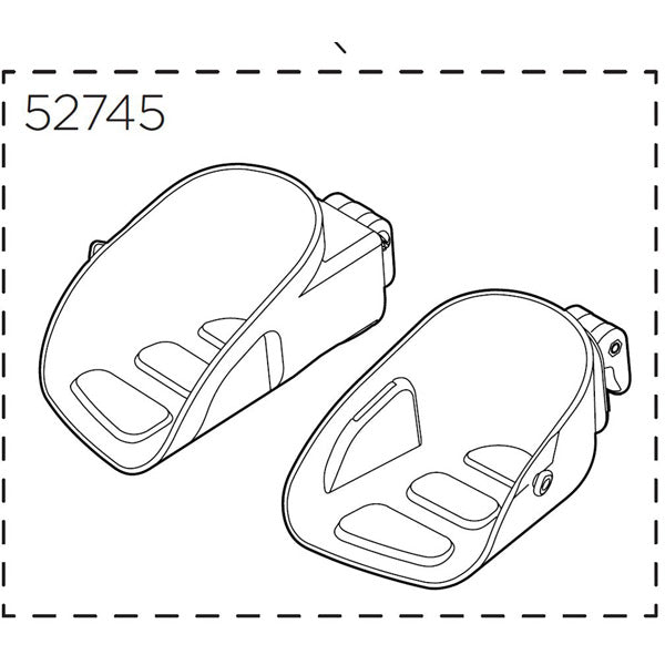 Thule Yepp Maxi Footrests, left and right