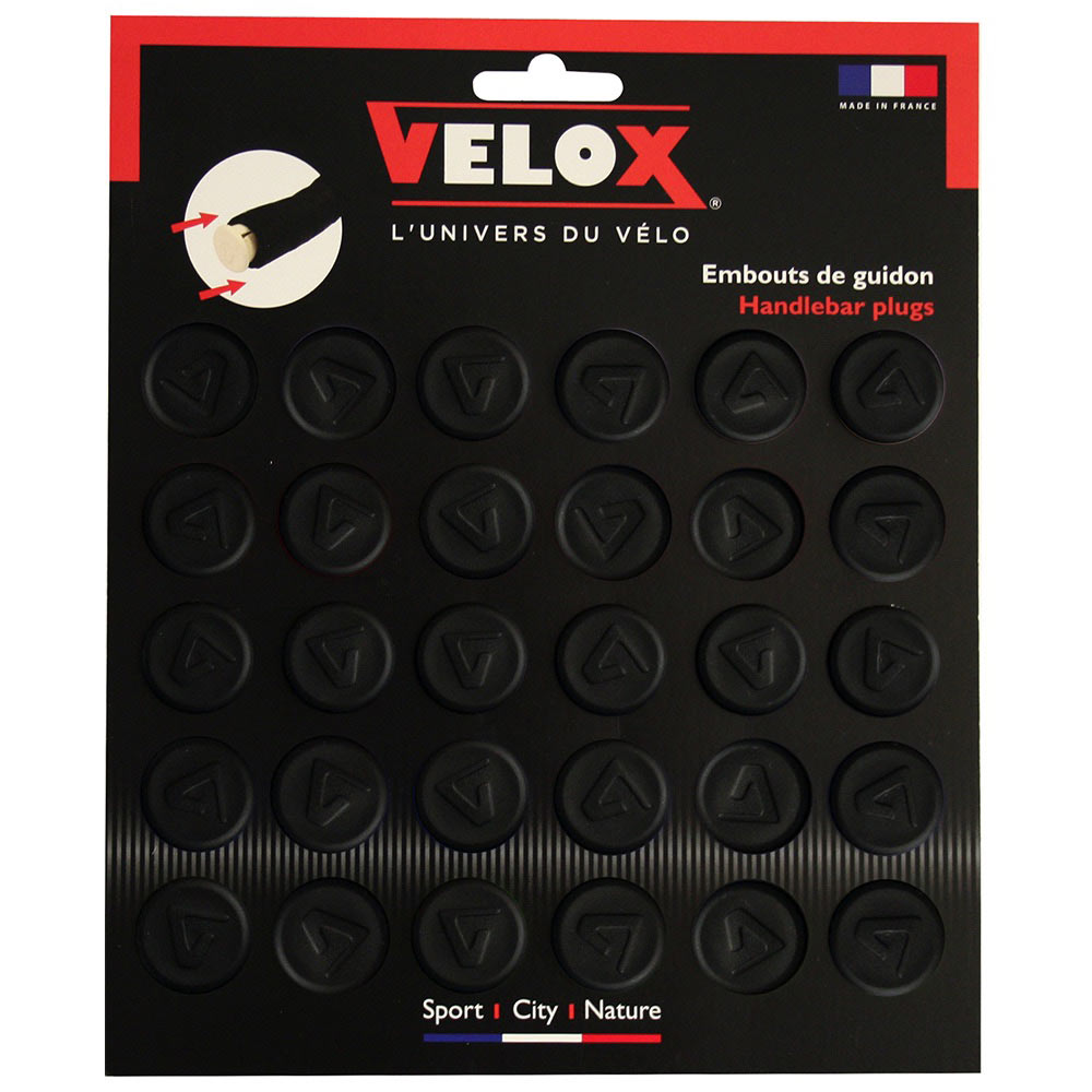 Velox Rubber Push Fit Bar End Plugs