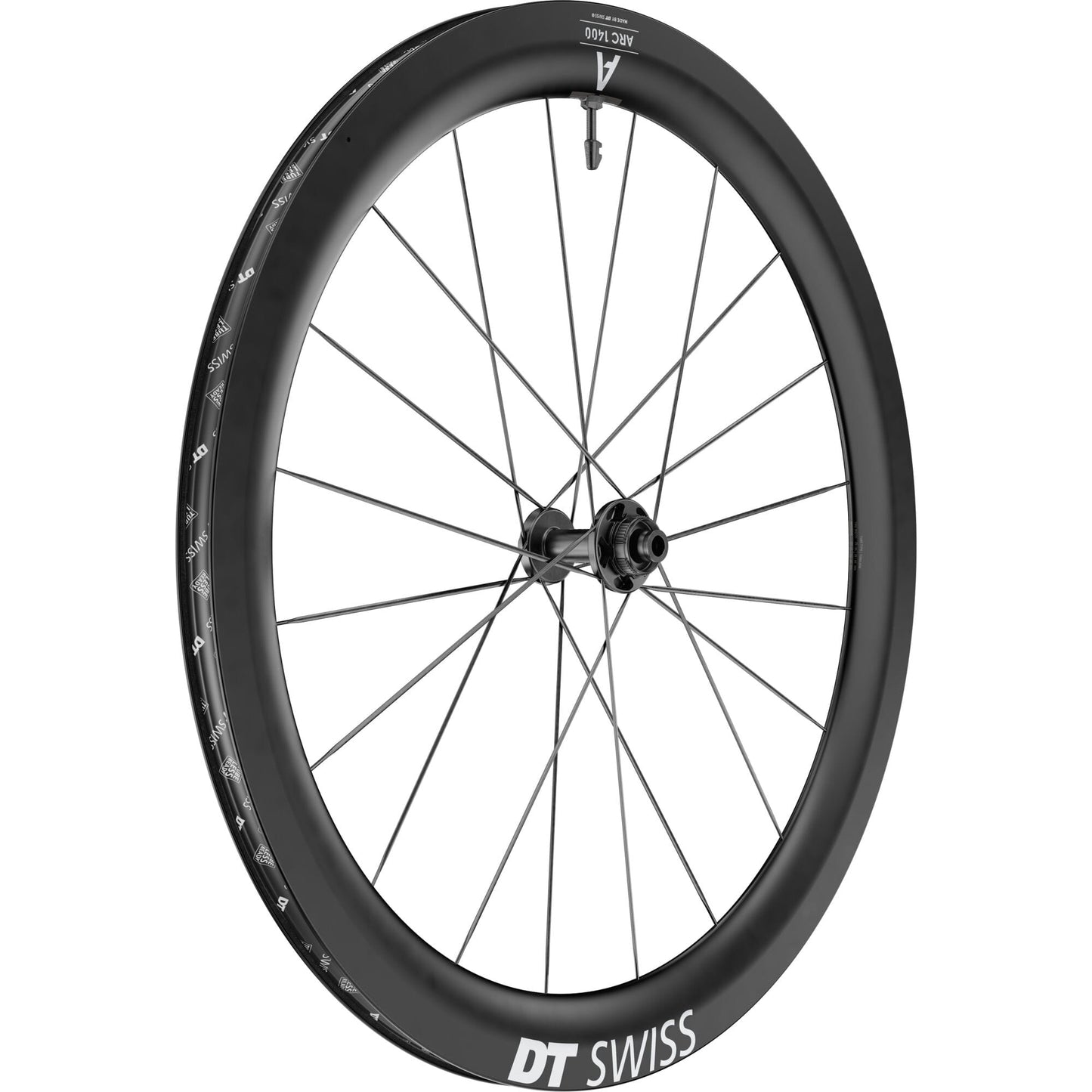 DT Swiss ARC 1400 DICUT disc brake wheel, carbon clincher 55 x 22 mm rim, front