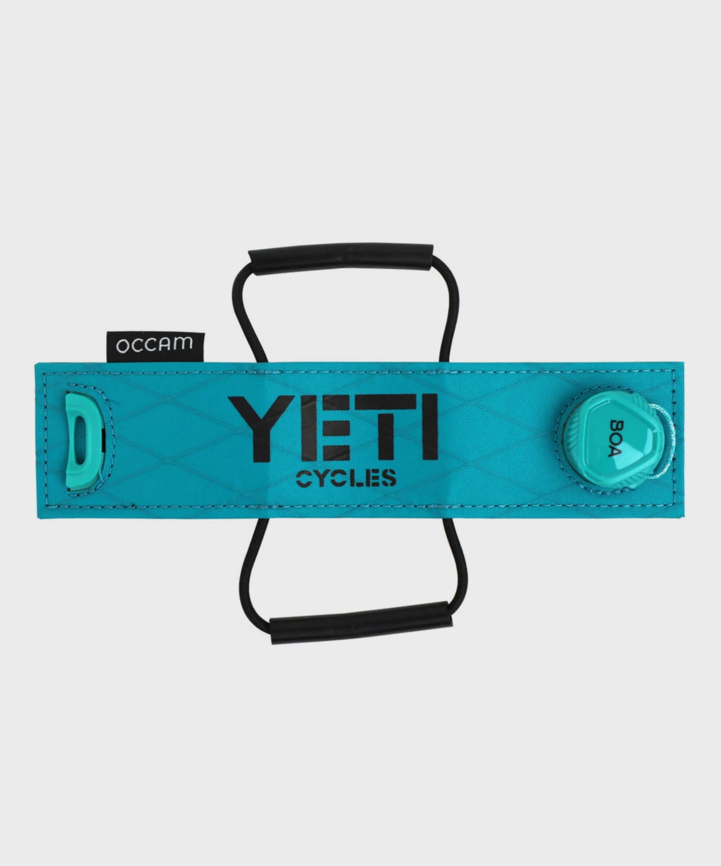 Yeti Cycles Yeti / Occam Designs Apex Frame Strap Turquoise Logo
