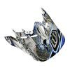 TroyLee D2 Orbit Visor Pistonbone Blue Chrome Blue 60% DISCOUNT !!