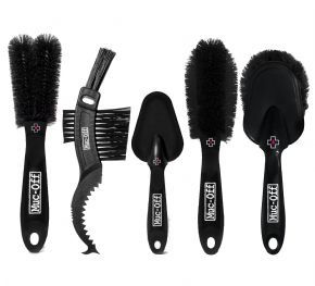 Muc-off 5 X Premium Brush Set - Features all five Muc-Off brushes in a handy storage bag