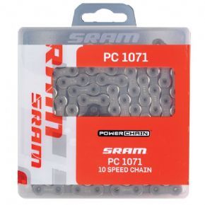 Sram Pc1071 Hollow Pin 10 Speed Bike Chain Silver/grey 114 Link With Powerlock Chpx17h - Dependable lightweight chains that are built for toughness. 