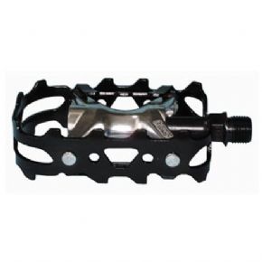 Mks Mt-lite Double Sided Mtb Pedal - FEATURES A WIDE STEEL CAGE WHICH OFFERS EXCELLENT SUPPORT AND DURABILTY. 