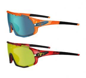 Tifosi Sledge Clarion Interchangeable 3 Lens Sunglasses - Fully wrapped and aero-dynamic Bronx offers full coverage and durable comfort