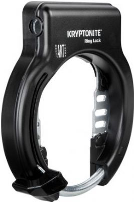 Kryptonite Ring Lock With Plug In Capability Non Retractable - An affordable U lock for moderate crime areas
