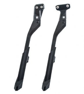 M:part Primo Adjustable 24-29 Inch Kickstand - Multi-mount fitting system allows the rack to be fitted to a wide variety of frame designs