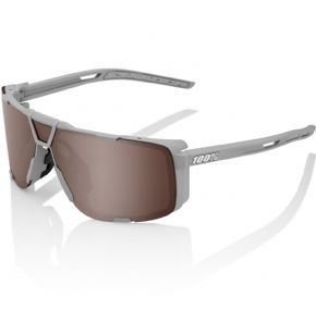 100% Eastcraft Sunglasses Soft Tact Cool Grey/hiper Crimson Silver Mirror Lens - 