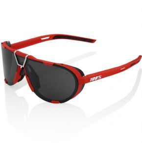 100% Westcraft Sunglasses Soft Tact Red/black Mirror Lens - 