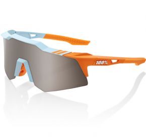 100% Speedcraft Xs Sunglasses Two Tone/hiper Silver Mirror Lens - Eyewear of choice for many time UCI World Champion Peter Sagan