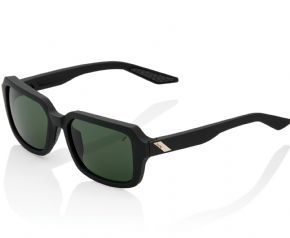 100% Rideley Sunglasses Black/grey Green Lens - Eyewear of choice for many time UCI World Champion Peter Sagan