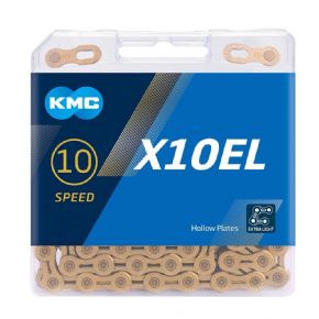 Kmc X10el Ti-n Gold 114l 10 Speed Chain - 
