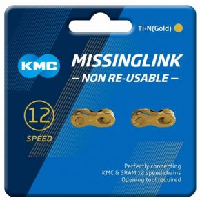 Kmc Missinglink Gold 12 Speed Joining Links - 