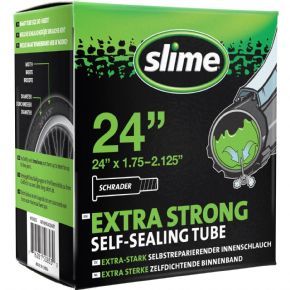 Slime Extra Strong Self-sealing Inner Tube 24 X 1.75-2.125 Schrader Valve - 