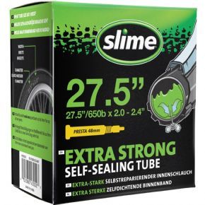 Slime Extra Strong Self-sealing Inner Tube 27.5 X 2.00-2.40 Presta Valve - 