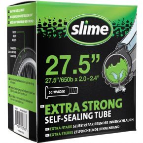 Slime Extra Strong Self-sealing Inner Tube 27.5 X 2.00-2.40 Schrader Valve - 