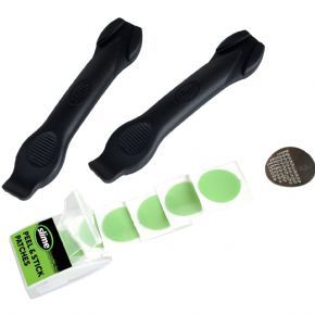 Slime Skabs Peel & Stick Inner Tube Repair Patches With Tyre Levers - 