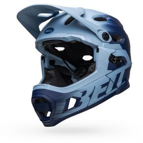 Bell Super Dh Mips Full Face Mtb Helmet W/ Removable Chin Guard Blue/navy - THE HARD CHARGER