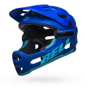 Bell Super 3r Mips Full Face Mtb Helmet Matte Blues - TRAIL BOUND
