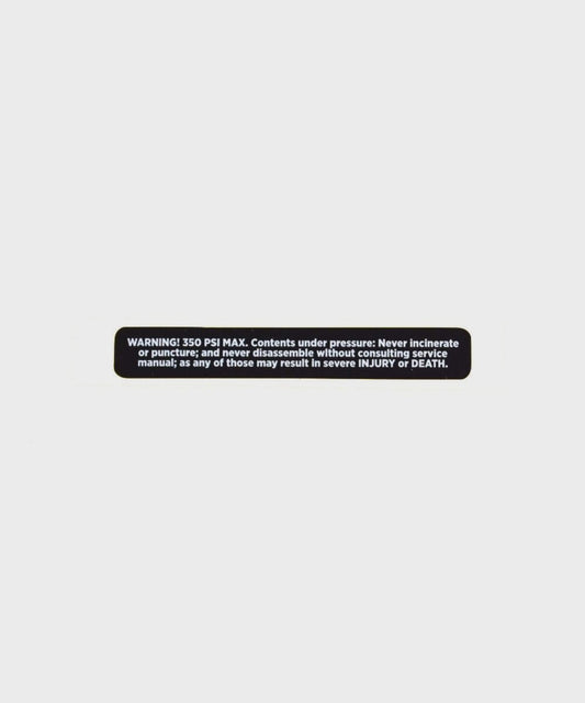 FOX Shock 350PSI Max Eyelet Decal