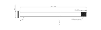 Burgtec Pivot 185.3mm Rear Axle