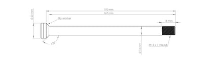 Burgtec Transition 171mm Rear Axle