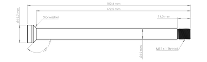 Burgtec YT 172.5mm Rear Axle
